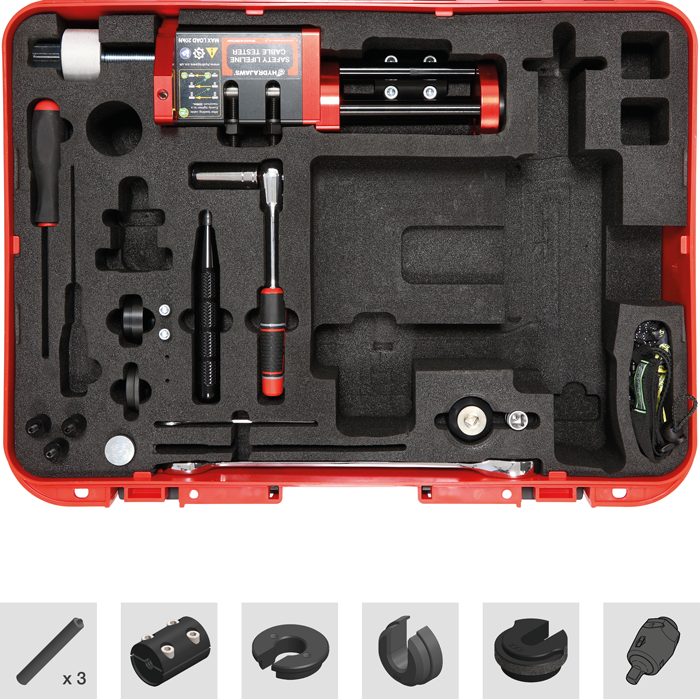 Safety Lifeline Cable Tester KIT 1 in case