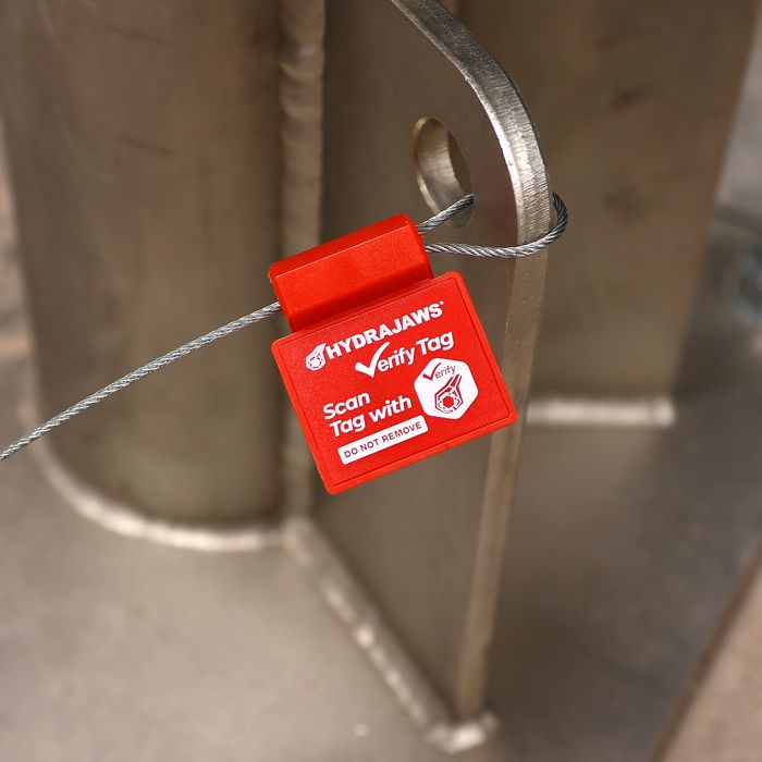 Verify Tag testing a Davit base